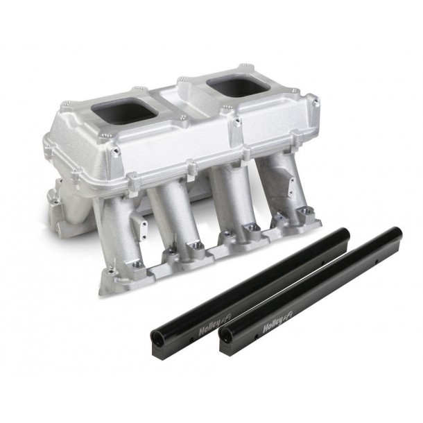 Hi-Ram Intake, GM LS3/L92, Twin Square Flange, Aluminum