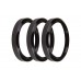 2-1/16 Inch Bezels, Black, Pack of 3