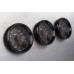 3-3/8 Inch Bezels, Black, Bold, Pack of 2