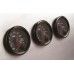 2-1/16 Inch Bezels, Black, Pack of 3