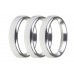 2-1/16 Inch Bezels, Silver, Bold, Pack of 3