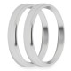 3-3/8 Inch Bezels, Silver, Bold, Pack of 2