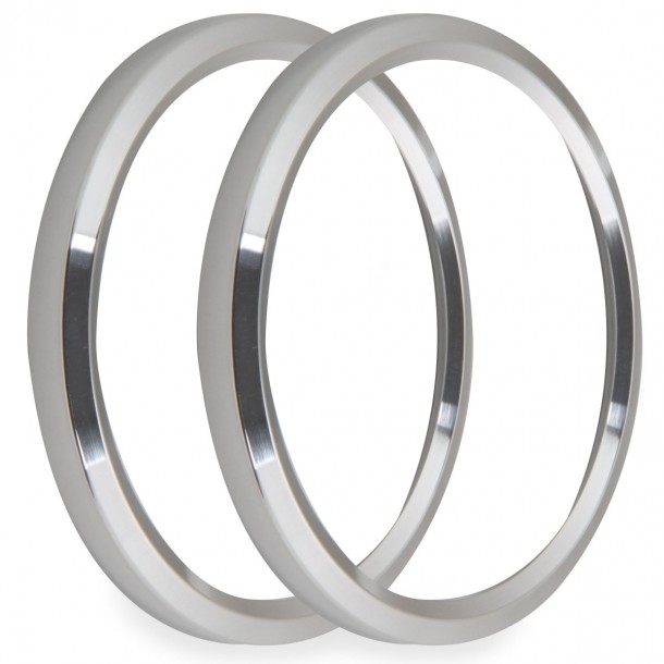 4-1/2 Inch Bezels, Silver, Pack of 2