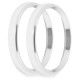 4-1/2 Inch Bezels, Silver, Bold, Pack of 2