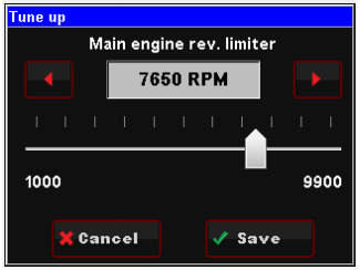 Use the Holley 3.5-Inch Touchscreen Display to set your Rev Limiter