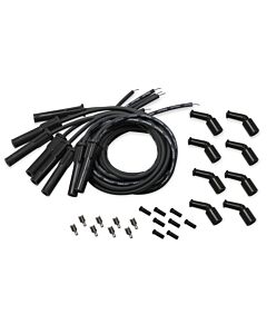 Spark Plug Wire Set, Black/Black - GM LS w/OE Coils