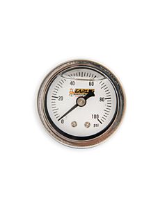 Pressure Gauge, 0-100 PSI, Oil-Filled