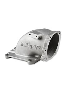 EFI Throttle Body Intake Elbow - 4150 to Ford TB, Silver
