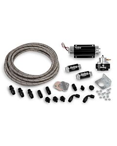 Fuel System Kit - Pump, Regulator, Filters, Earl's Stainless Perform-O-Flex hose, Swivel-Seal hose ends *Open Box*