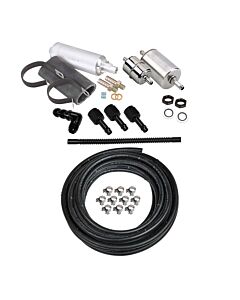 Fuel System Kit, Return-Style - 20-ft of 3/8-in Vapor Guard Hose, Inline Pump, Filters, Hose Ends, and bulkhead return fitting