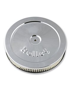 Air Cleaner, 10-in Chrome Round