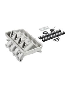 Hi-Ram EFI Intake Manifold Lower Half - Ford 5.0 Coyotes 2011-2023, Satin