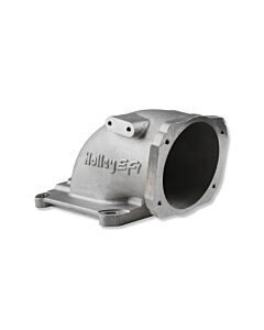 EFI Throttle Body Intake Elbow - 4150 to GM LS TB, Silver