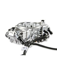 Terminator X Stealth 4150 Throttle Body - 4 Inj, 650 HP, Shiny